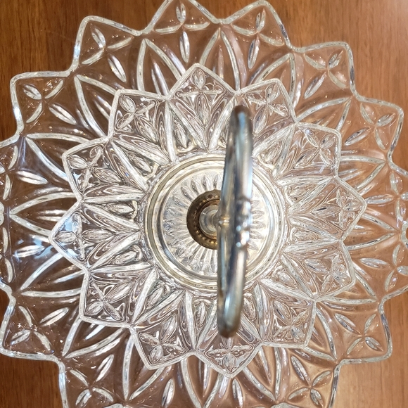 2 Tiered Glass Tray Vintage - Picture 9 of 16